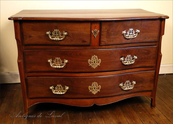 Commode Port Malouine Acajou Massif Bronze Dore XV