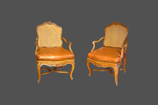 Paire De Fauteuils Cannés Estampillés Nogaret à Ly