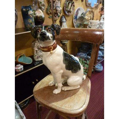 Slip Dog By Delphin Massier, Vallauris, Second Part Of The 19th Century