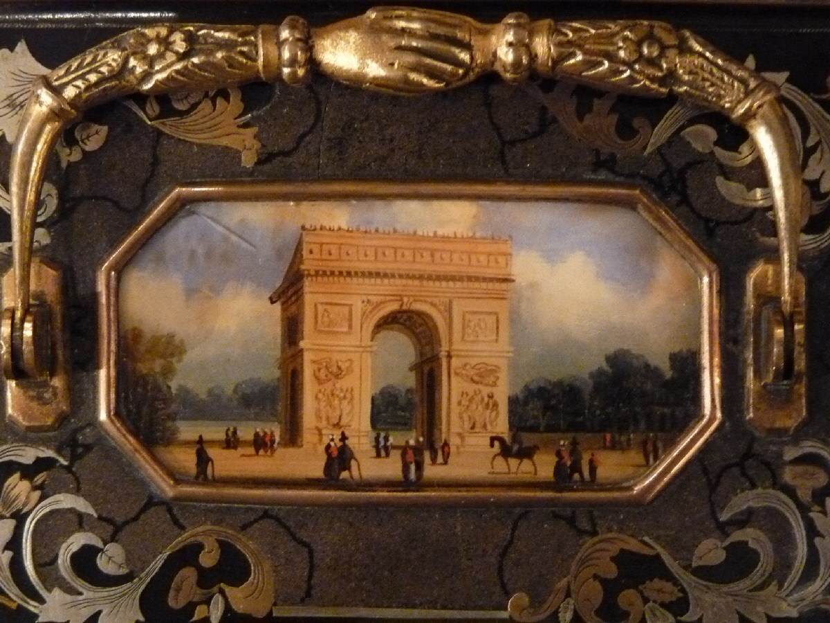 Presse-papier, Miniature Attribuée à Lebelle, Arc