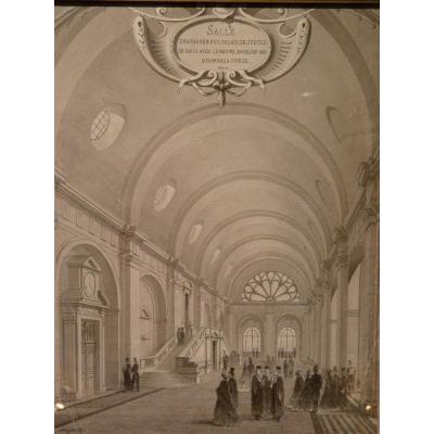 Lucien Faure-Dujarric, Salle Des Pas Perdus Du Palais De Justice De Paris, 1864