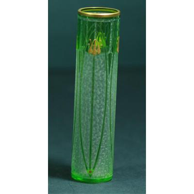 Vase 1900 Art Nouveau Dégagé A l'Acide.