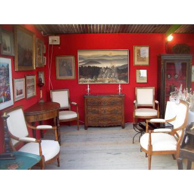 Emsemble Of Four Chairs Directoire Period
