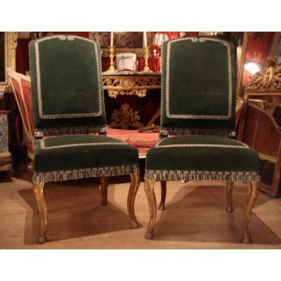 Paire De Chaises époque Régence