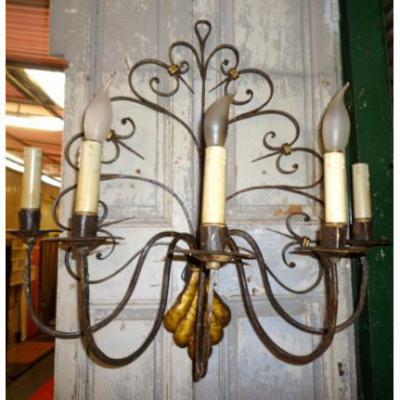 Applique Louis XV En Fer Forgé
