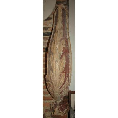 Bois Sculpté Polychrome XVIII ème