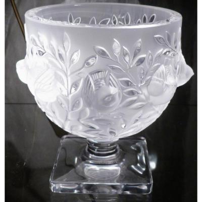 In Lalique Crystal Vase Cup At Sparrows, Elisabeth Model