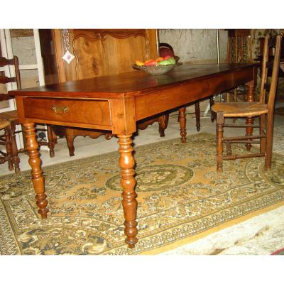 Table De Ferme Ou d'Office XIXe