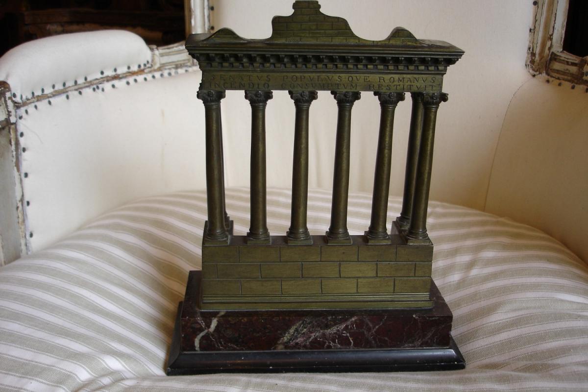 Reduction de ruine antique en bronze