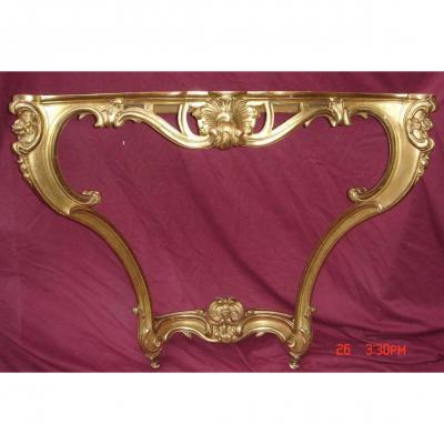 XVIII Golden Louis XV Console