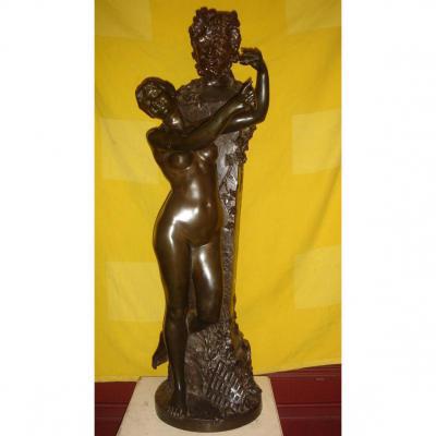 Large Bronze Signed Van Den Bossche