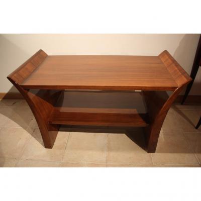 Table Basse Art Déco 1930 Noyer