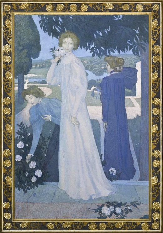 Maurice Denis (1870-1943) Portrait d’Yvonne Lerolle en trois aspects, 1897 Huile sur toile, 170 x 110 cm, Paris, musée d’Orsay © Musée d’Orsay, dist. RMN-Grand Palais / Patrice Schmidt