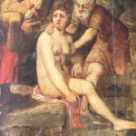 Susanna and the Elders - Anonymous - 17th century - Painting for Sale