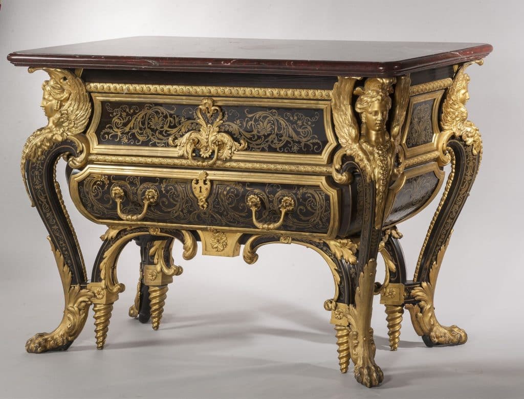Commode by André-Charles Boulle delivered in 1708 for Louis XIV's bedroom in the Grand Trianon. 