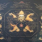 Dragon tray flaming pearl - La Belle epoque antique dealer