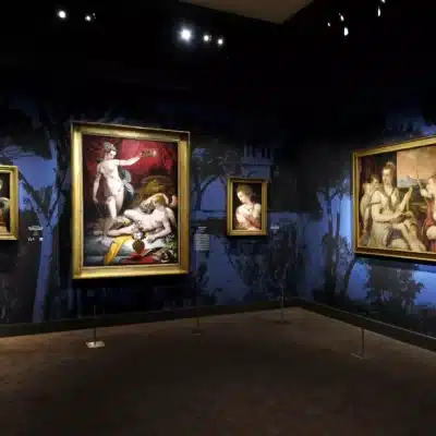 Four paintings in the Borghese Collection exhibit at the Jacquemart-André Museum.