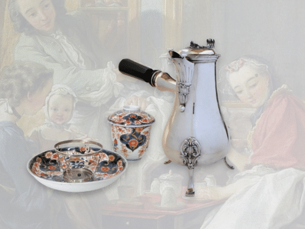 18th century chocolate pots and cups - Antiques on Proantic