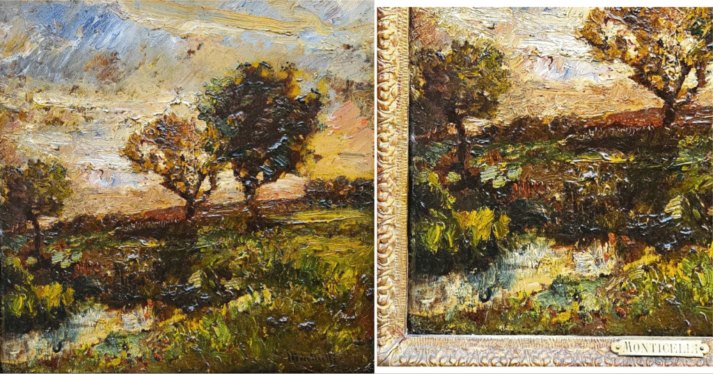 This painting of Monticelli depicts the same landscape as in Sunrise and Sunset in the National Gallery's collection in London. 