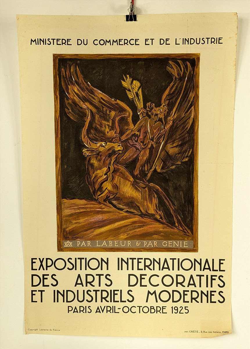 Art déco lithograph 直筆サインあり Lithography en vente sur Proantic, Antiquités & Vintage - Art Deco
