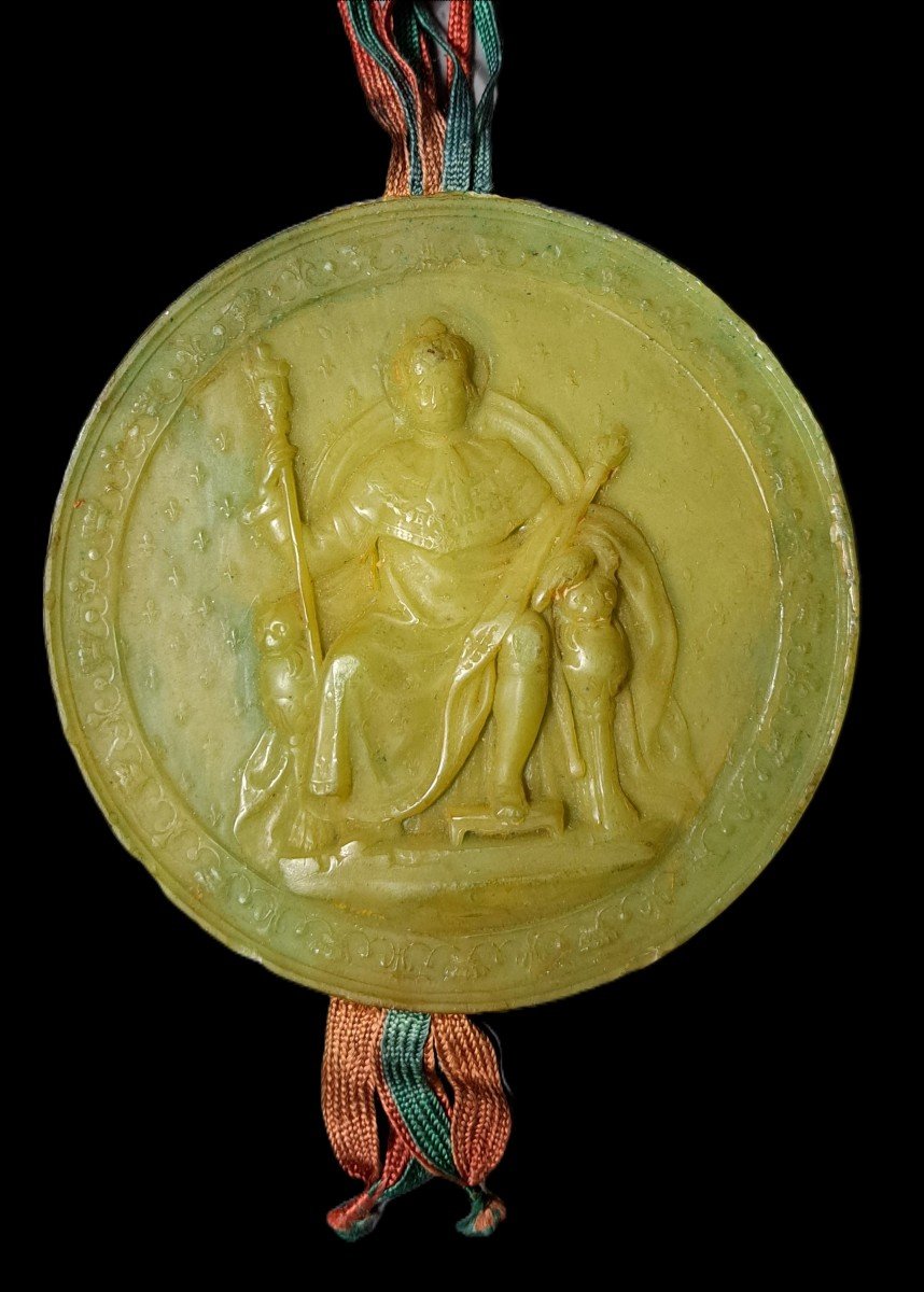 Declaration Of Naturalness - Signed By Louis XVIII - Sealed With The Great Seal Of France-photo-3