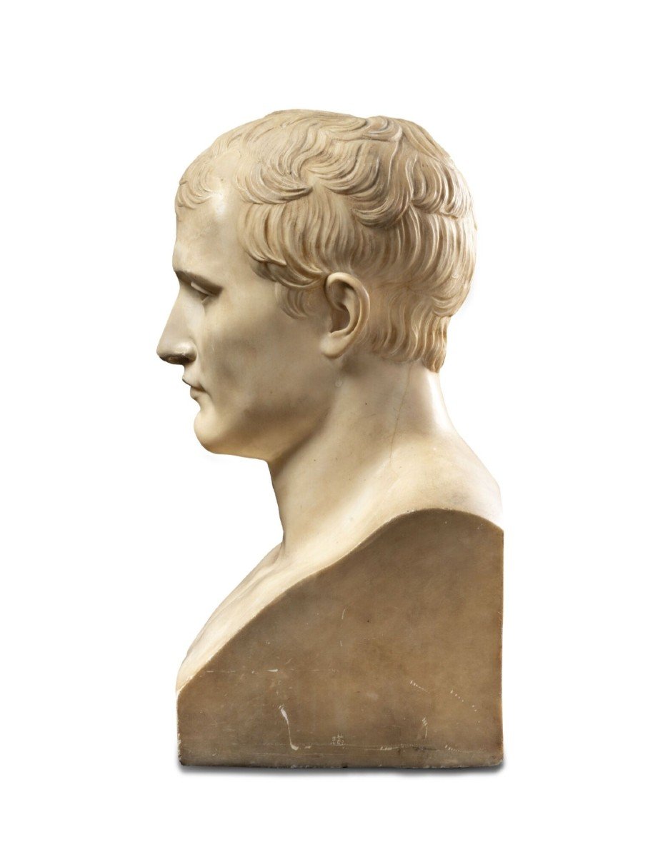 Napoleon 1st Bust - After Antoine Denis Chaudet - 19th Century Empire Period-photo-2