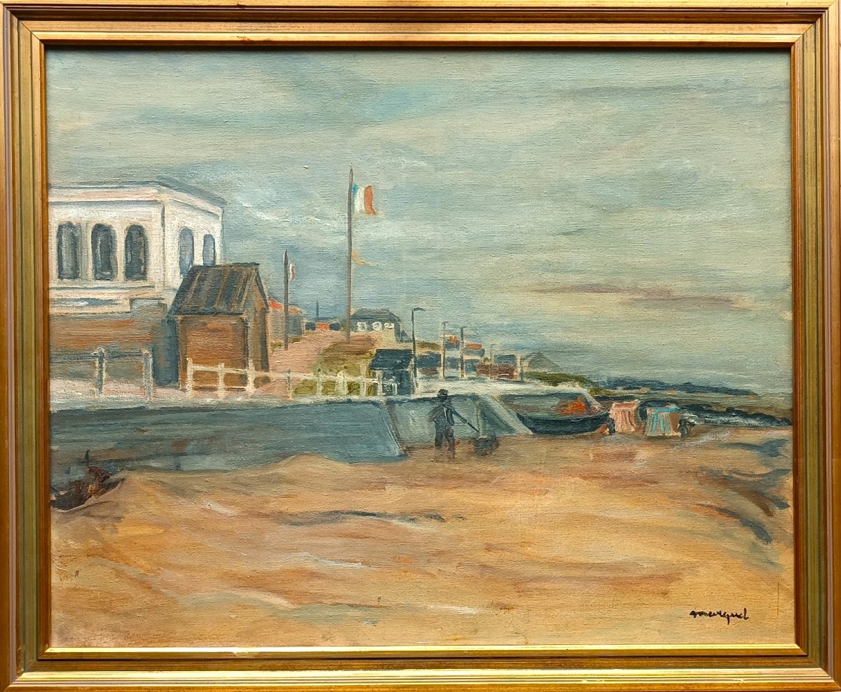 Trouville-sur-mer Beach - Normandy - After Albert Marquet 
