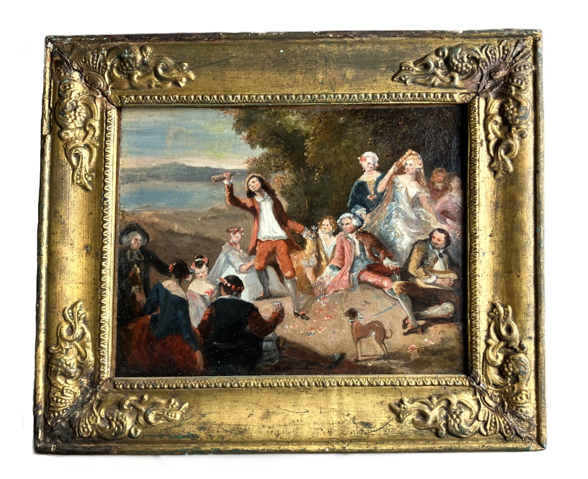 Eugene LAMI - Fête Champêtre / Orgie - Epoque Monarchie de Juillet