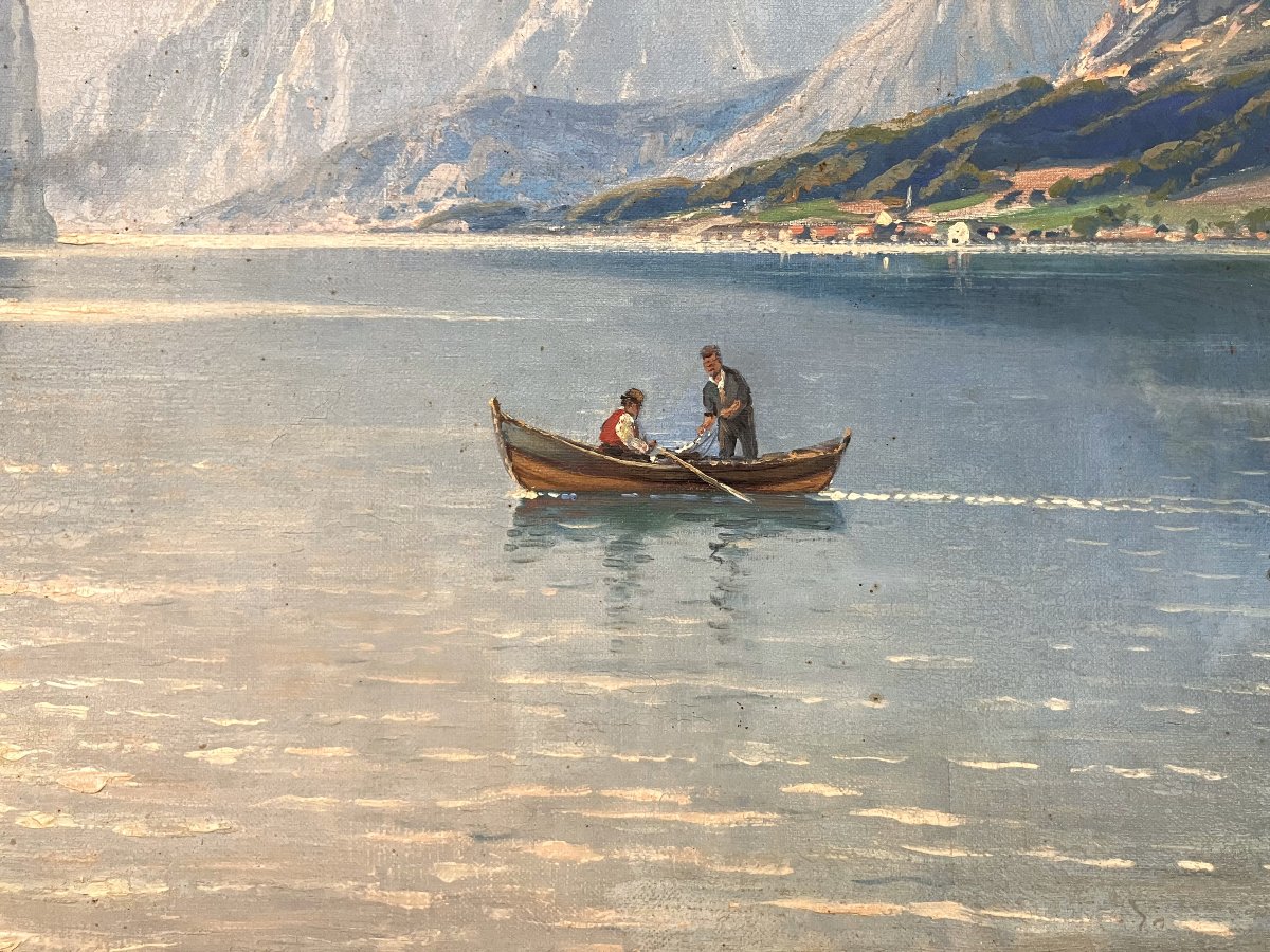 Carl Bertold (1870 - ?) - Vue du Fjord Geiranger - Vers 1910-photo-3