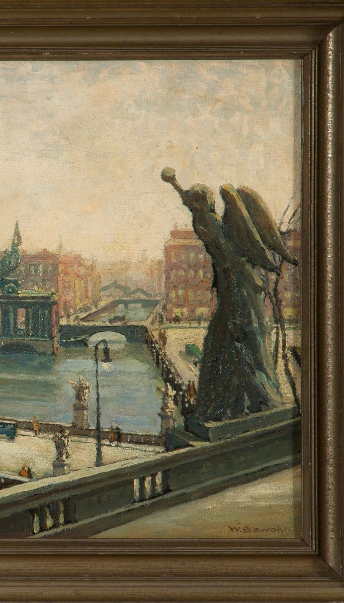 Waldemar Sewohl (1887-1967) - Vue du Château de Berlin - Vers 1930-photo-2