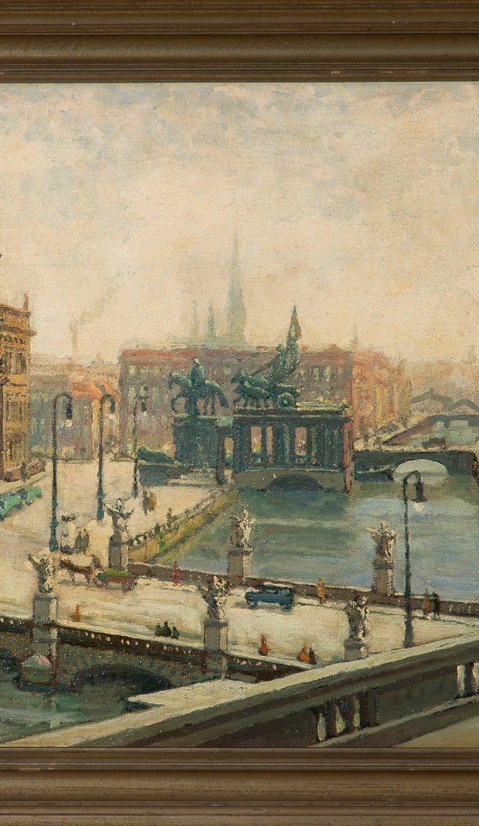 Waldemar Sewohl (1887-1967) - Vue du Château de Berlin - Vers 1930-photo-3