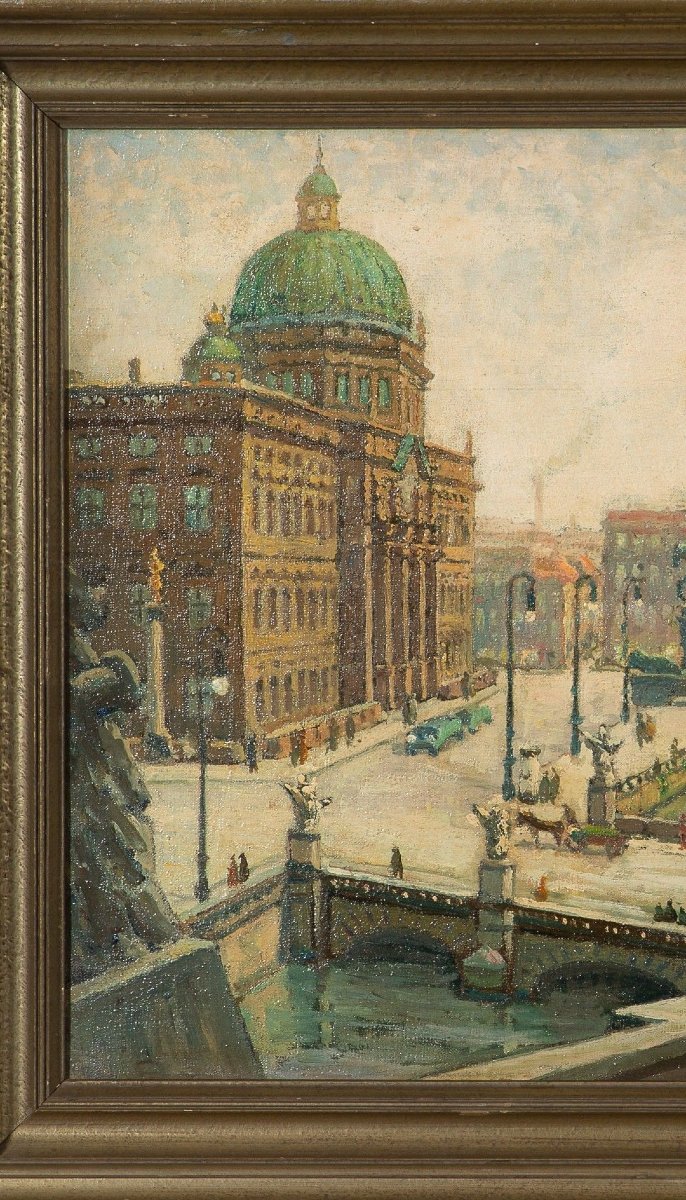 Waldemar Sewohl (1887-1967) - Vue du Château de Berlin - Vers 1930-photo-4