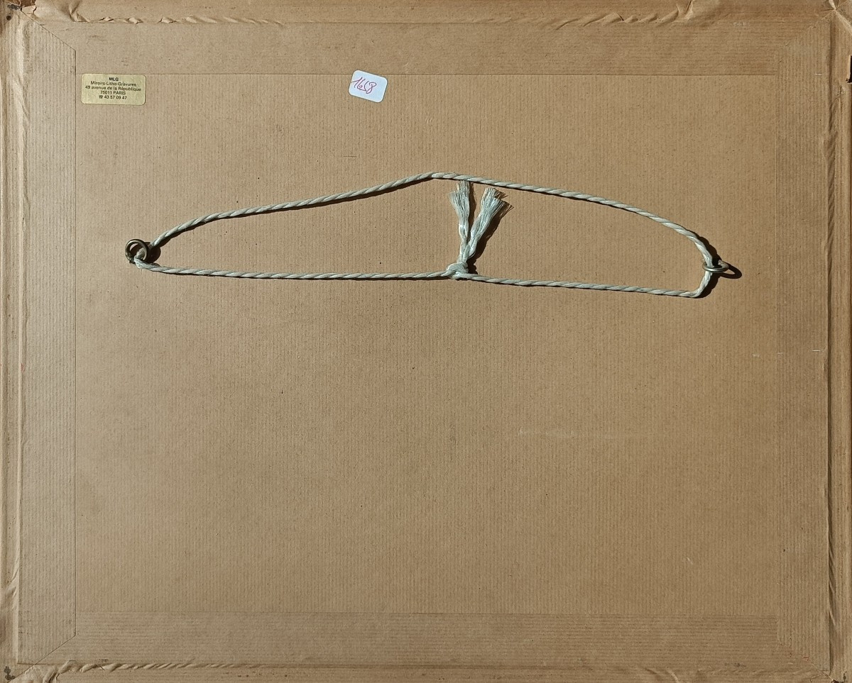 Léon ZEYTLINE (1885-1962) - Syrinx échappant à Pan - Lavis d'Encre et Gouache - Vers 1905-photo-1