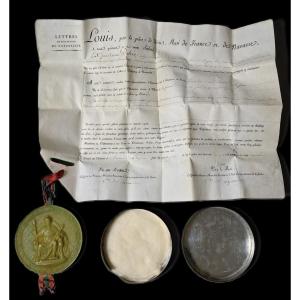 Declaration Of Naturalness - Signed By Louis XVIII - Sealed With The Great Seal Of France