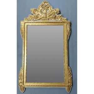 Miroir En Bois Doré - époque Louis XVI