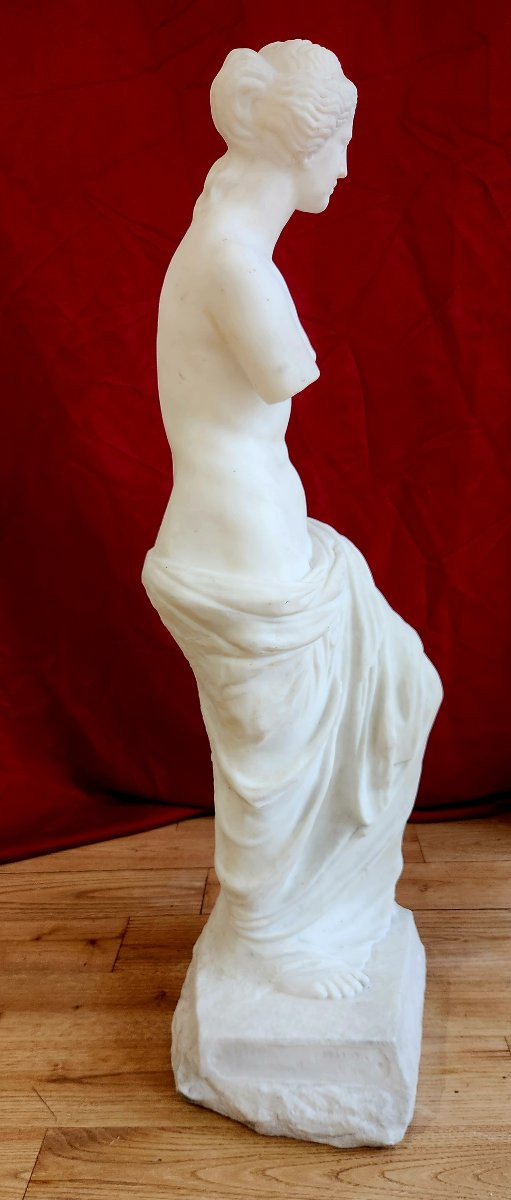 Venus De Milo – Large Study Model In Carrara Marble, Italy, Late 19th – Early 20th Century-photo-2