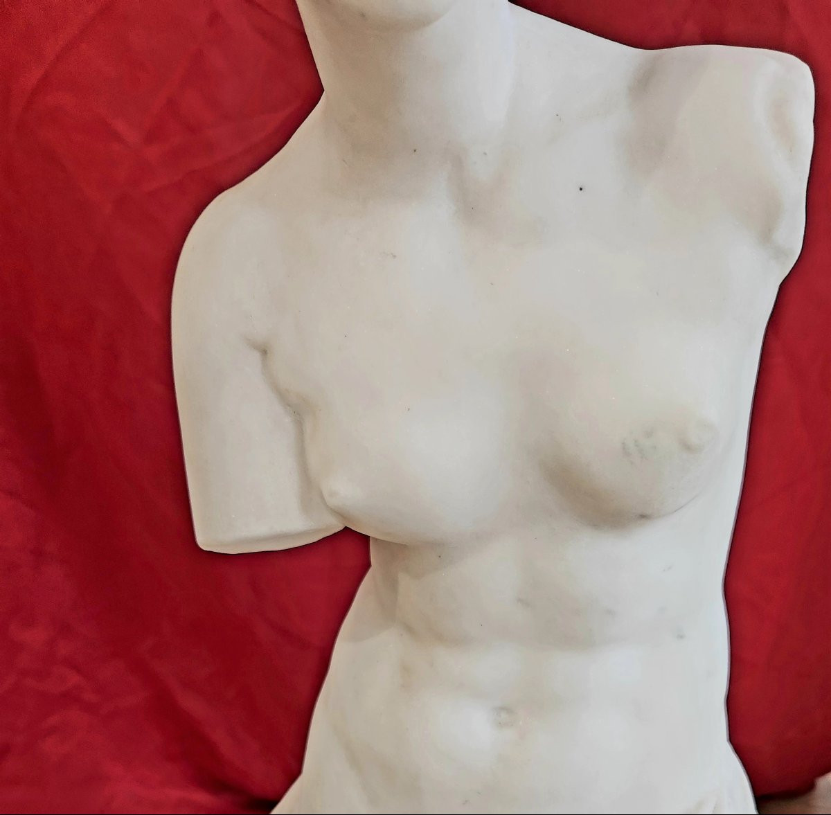 Venus De Milo – Large Study Model In Carrara Marble, Italy, Late 19th – Early 20th Century-photo-2