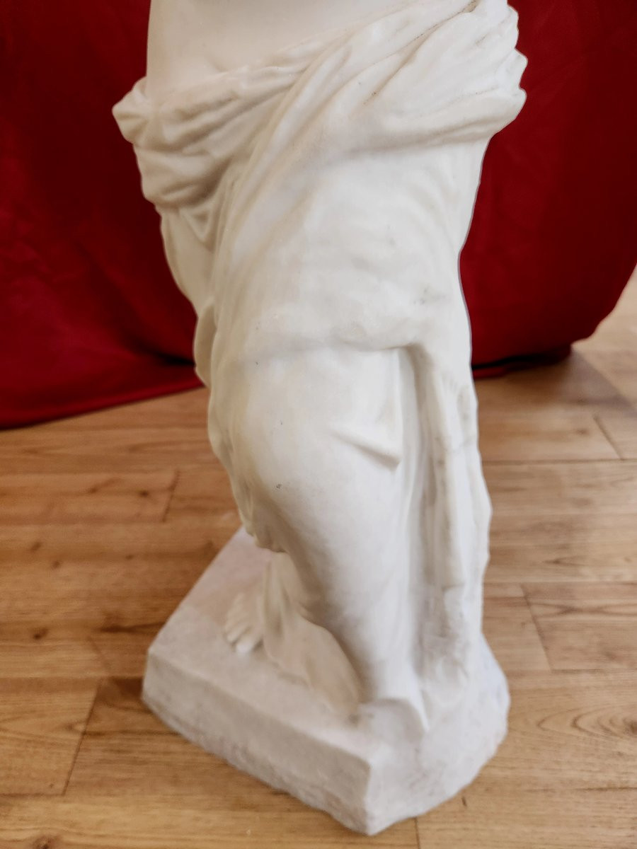 Venus De Milo – Large Study Model In Carrara Marble, Italy, Late 19th – Early 20th Century-photo-3