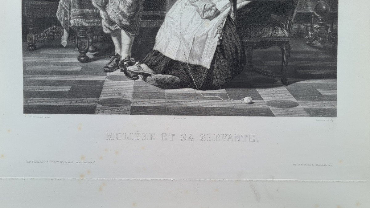 Molière, Boileau, La Servante Et Le Jardinier-photo-4