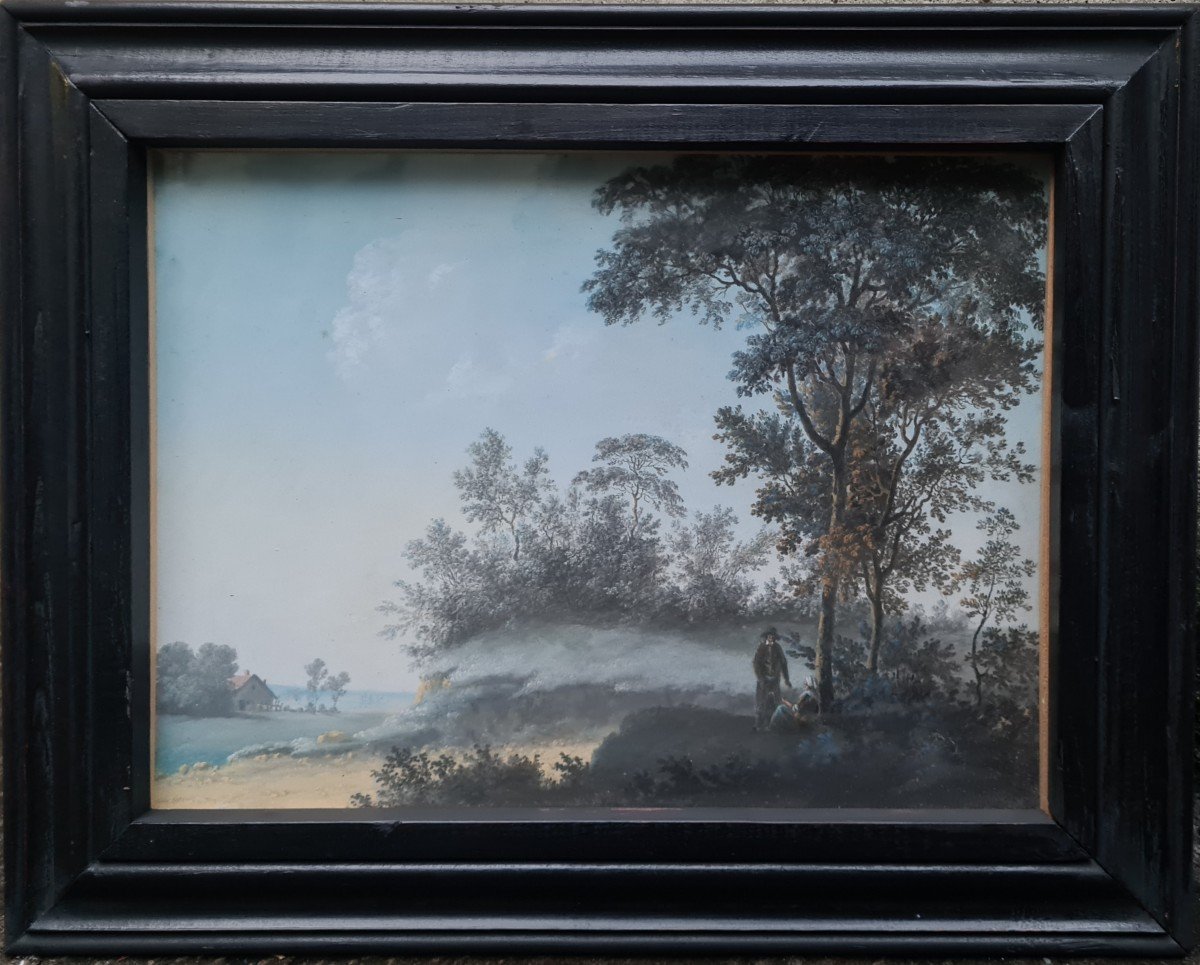 Pastel Paysage Directoire -photo-2