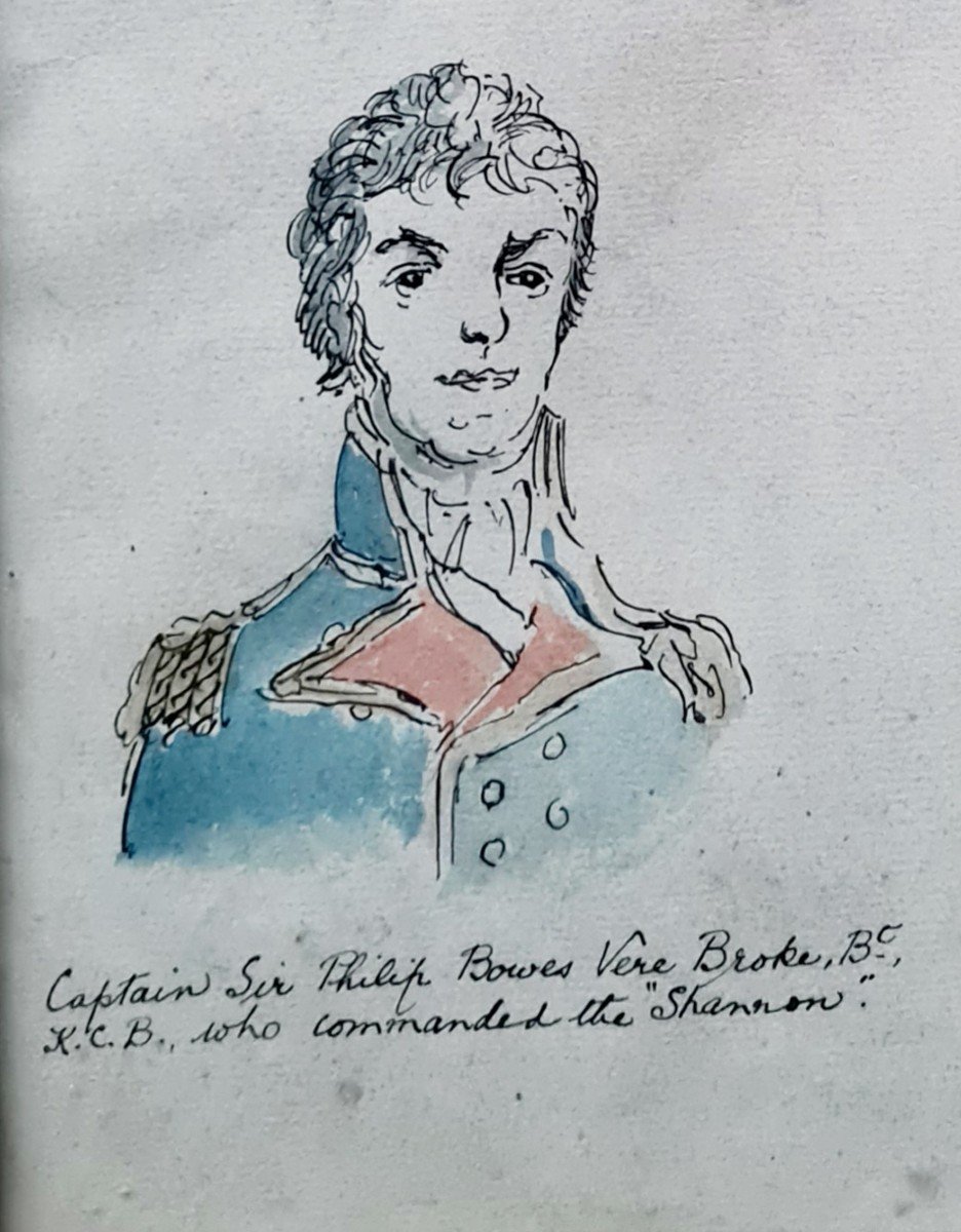 Aquarelle Marine Guerre Anglo Américaine -photo-3