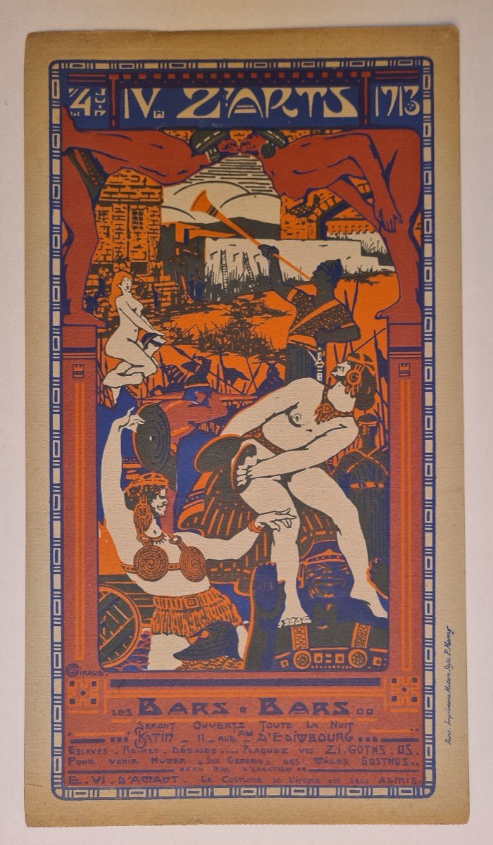 Invitations Bal 4zarts 1912  Et 1913