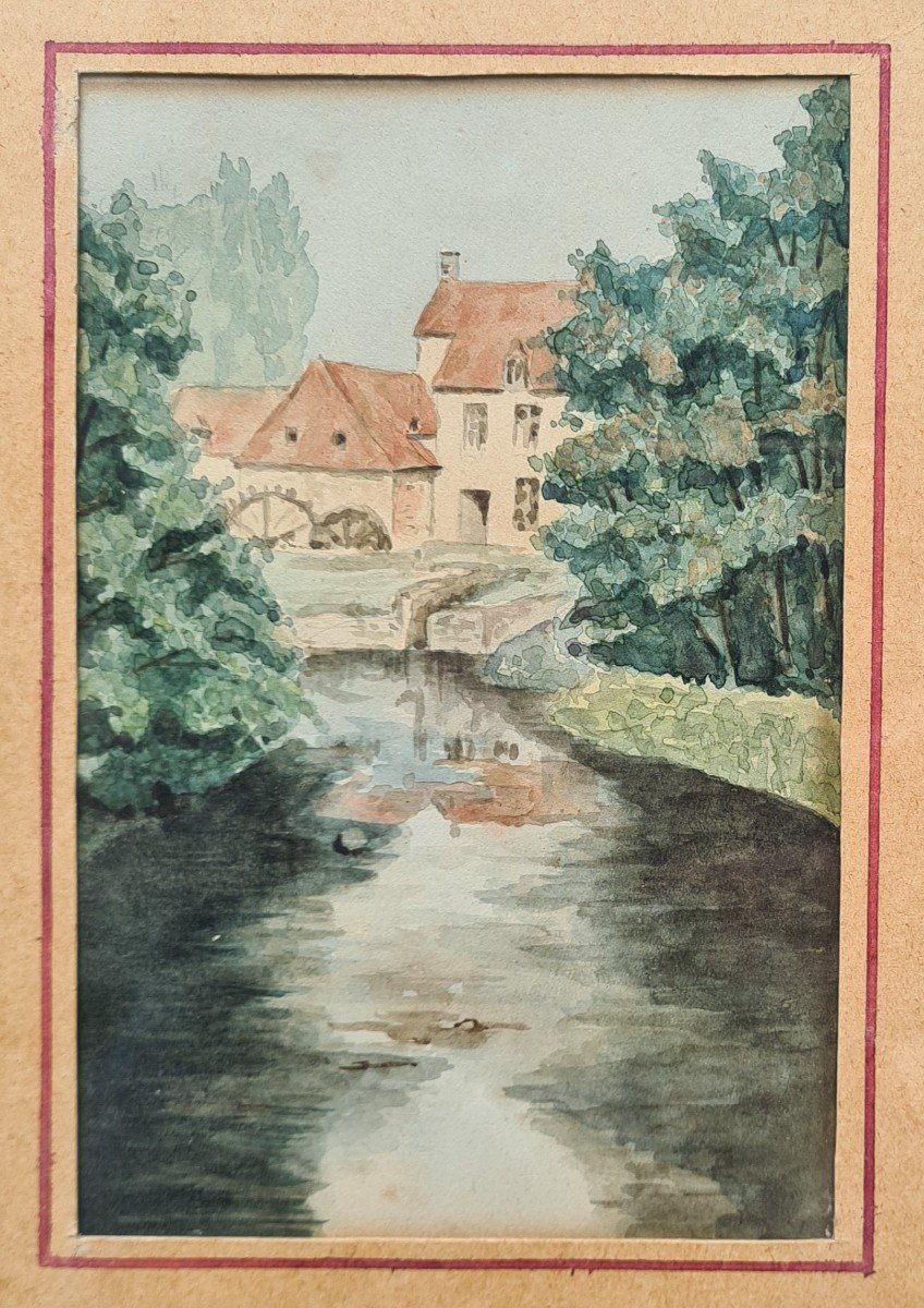 Watercolors 1900 Landscapes On The Pattern-photo-3