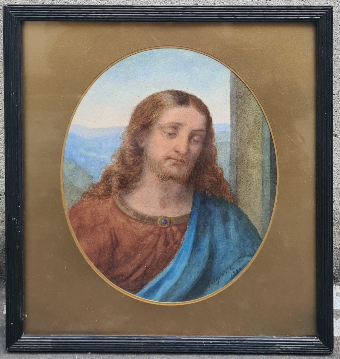 Christ By Leonardo Da Vinci By Giovanni Grignaschi -photo-4