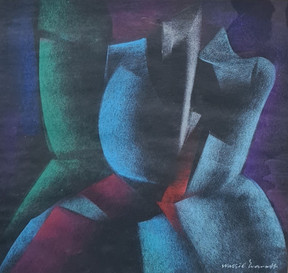 Wassil Ivanoff Artiste Bulgare Abstraction 