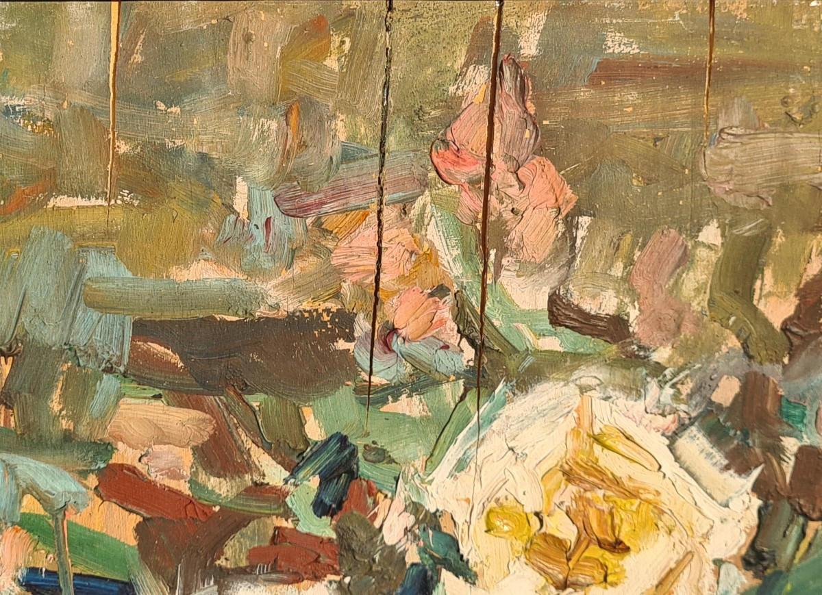 Bouquet Of Flowers, Painter To Identify -photo-4