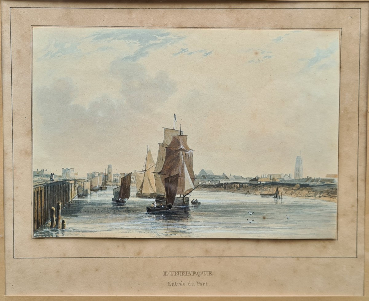 The Port Of Dunkirk By Charles Mozin