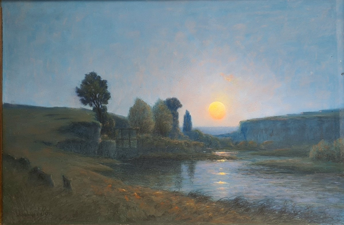 Paysage de lever de soleil par Johannes Son