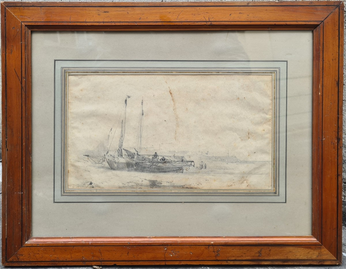 Marine By Eugène Isabey, Normandy Coast-photo-3