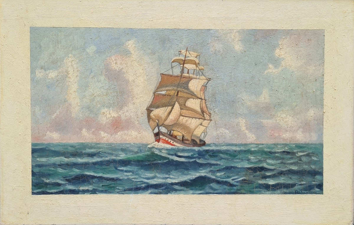 Marine par peintre a identifier 